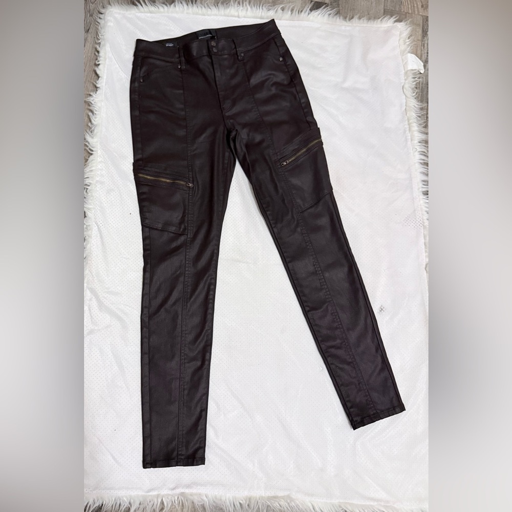 White House Black Market Black Skinny Cargo-Style Jeans